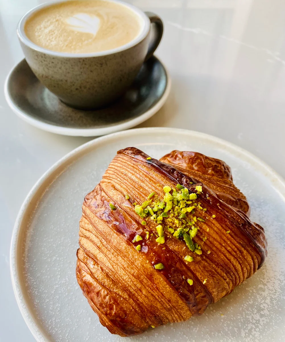 Pistachio Croissant and Hazelnut Croissant
