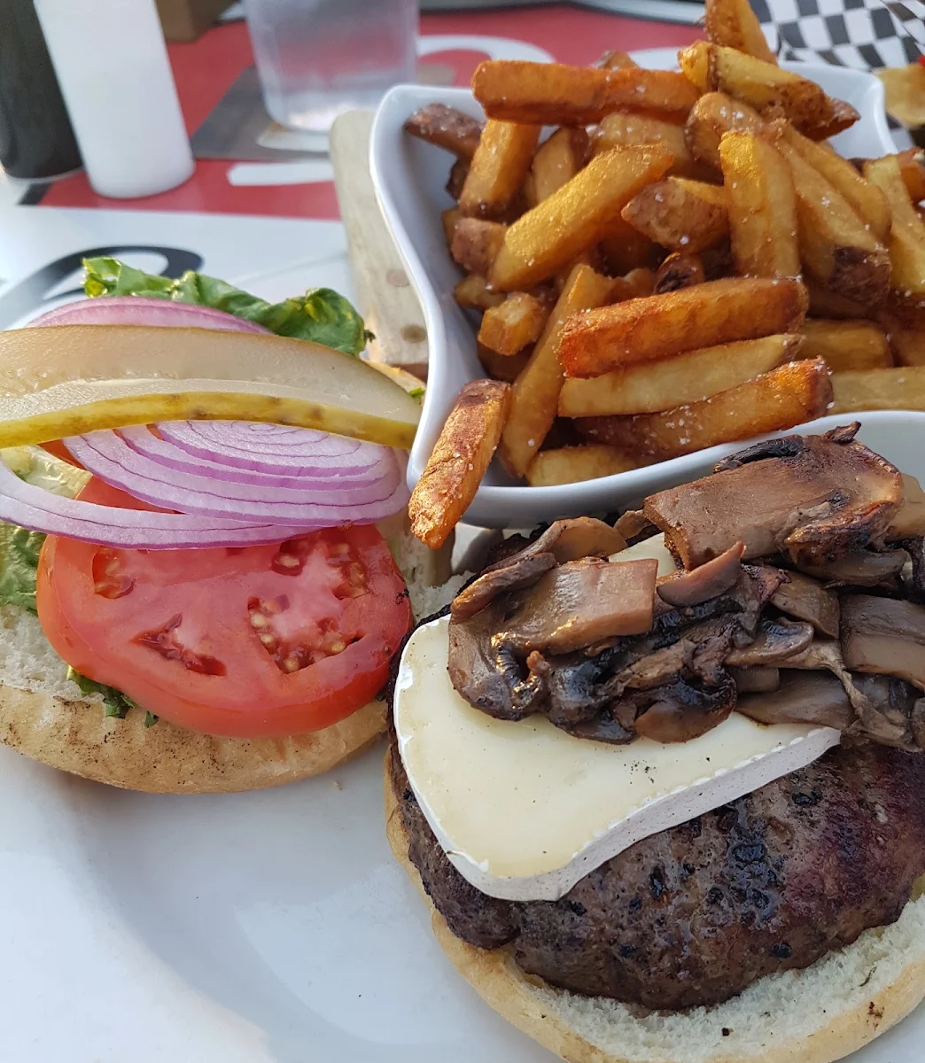 Brie Mushroom Burger