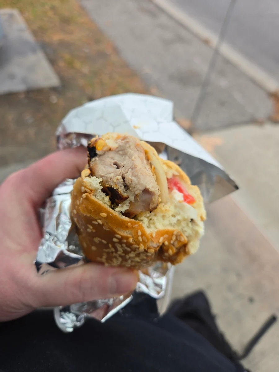 Souvlaki on a Bun Greek Style