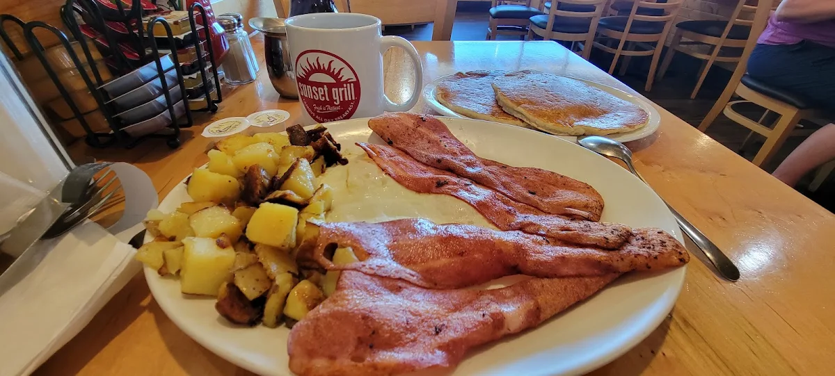Over Easy with Turkey Bacon