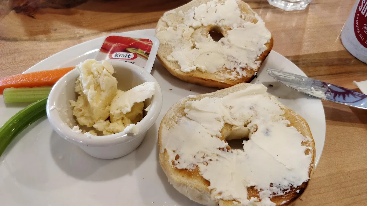 Toasted Bagel with Cream Cheese