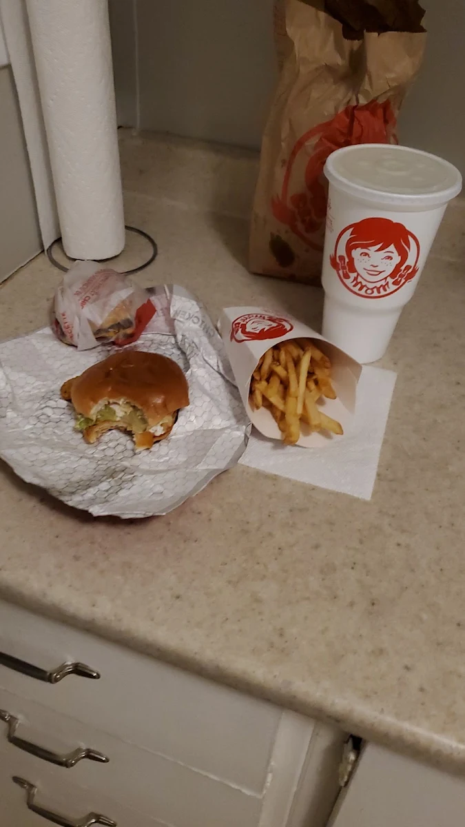 The Complete Meal Classic Chicken Sandwich Combo with Side of Double Cheeseburger