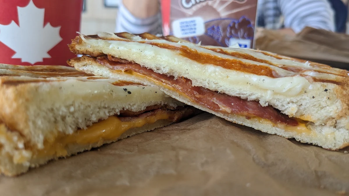 Grilled Cheese Sandwich with Bacon