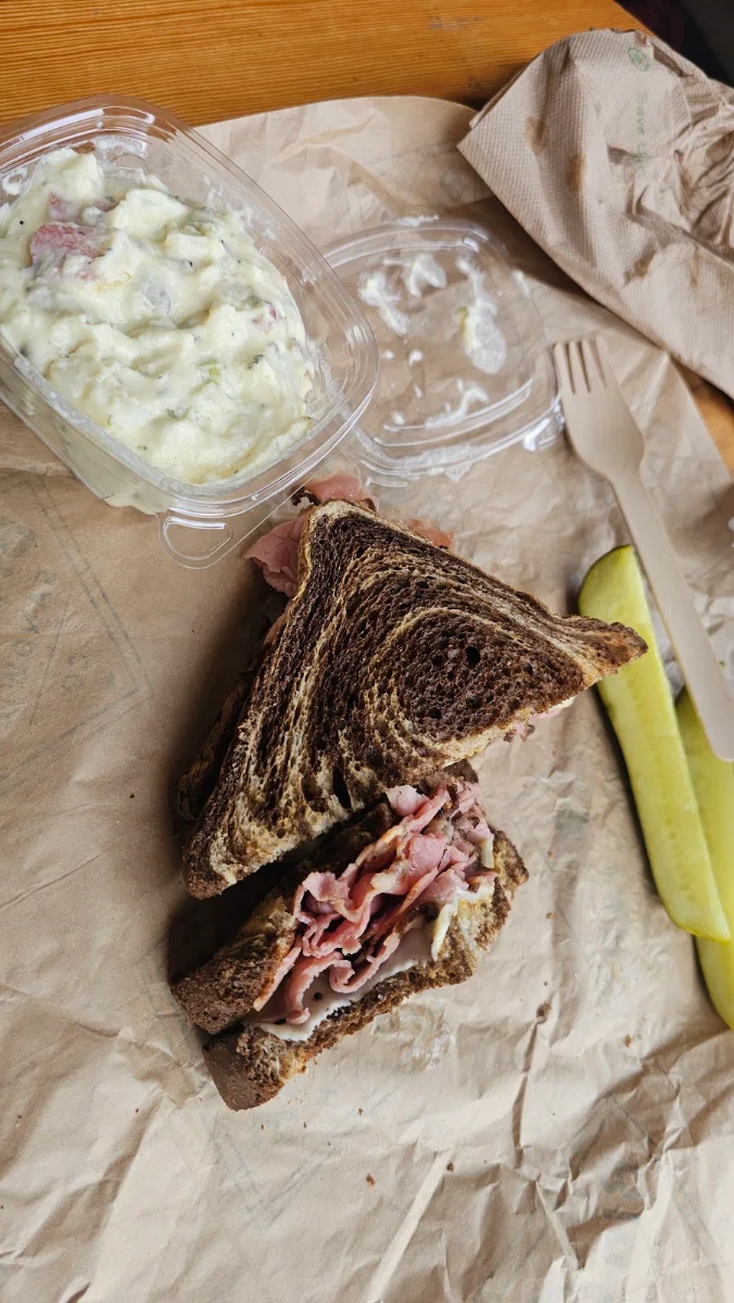 Sandwich and Potato Salad