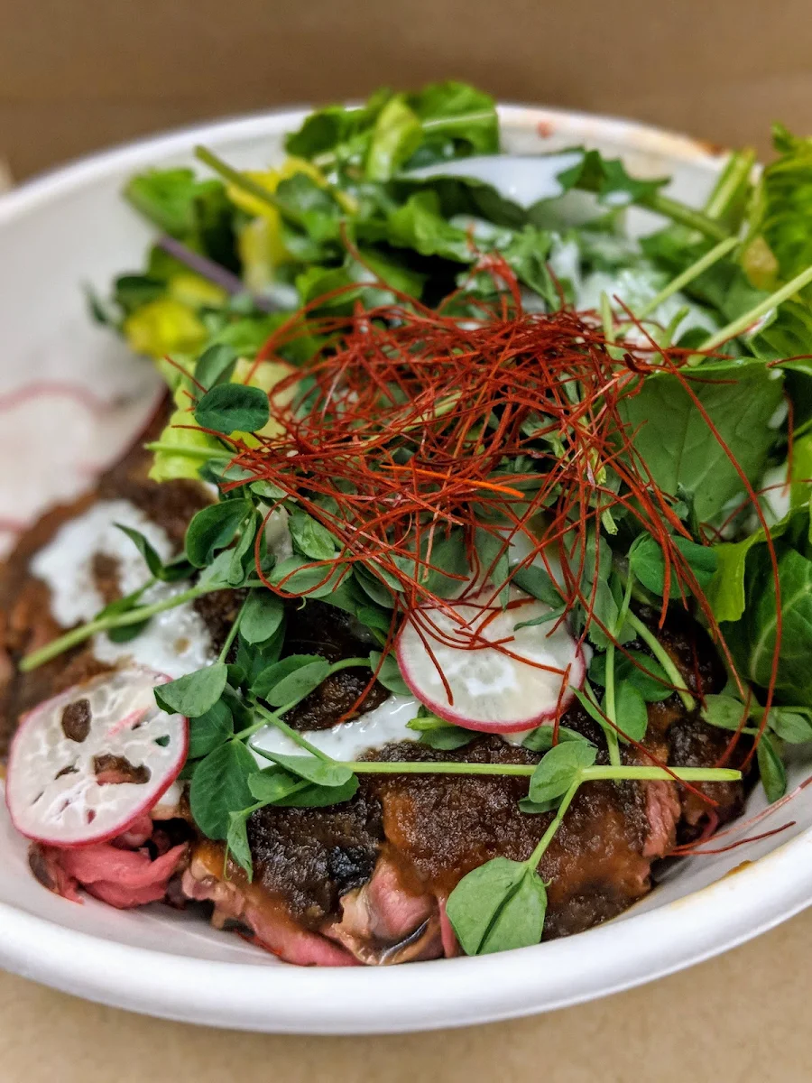 Roast Beef and Salad Rice Ball