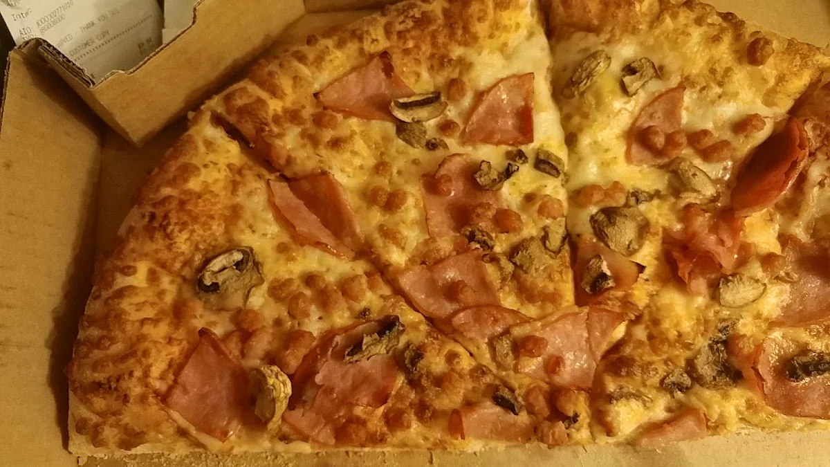 Ham Bacon and Mushroom Pizza