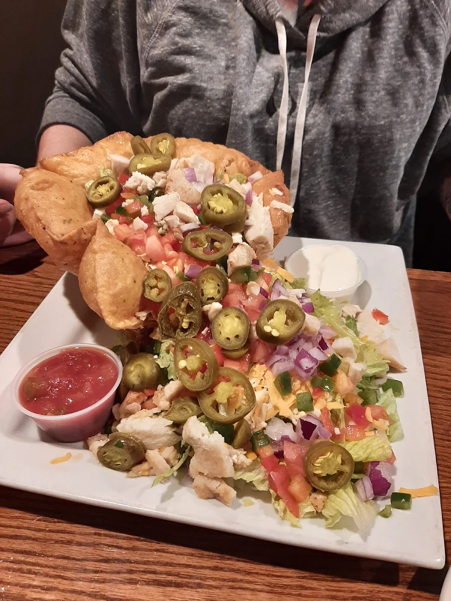 Chicken Taco Salad with Jalapenos