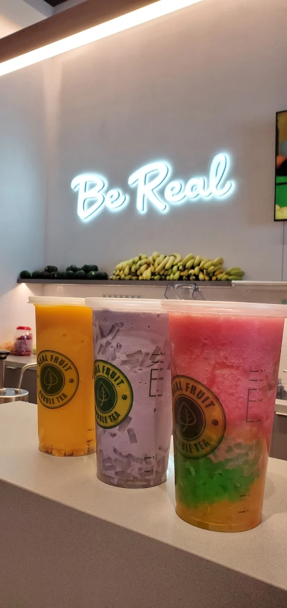 Mango Taro with Lychee Jelly and Watermelon Slushy