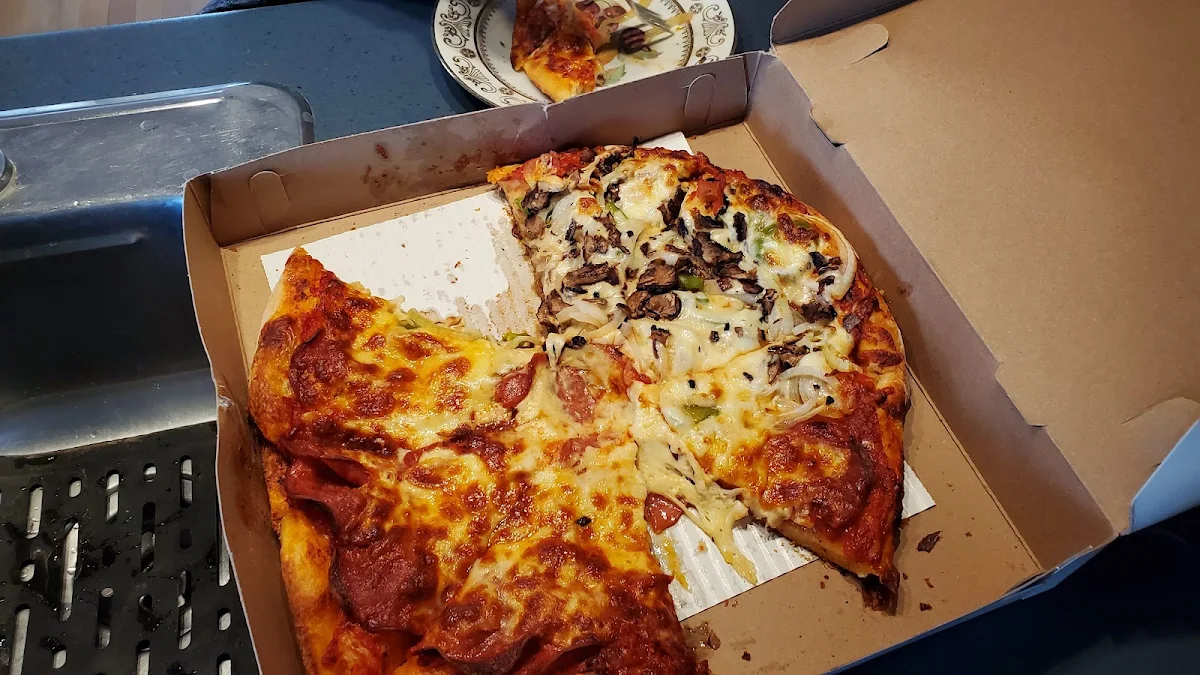 Half Veggies Half Pepperoni Pizza