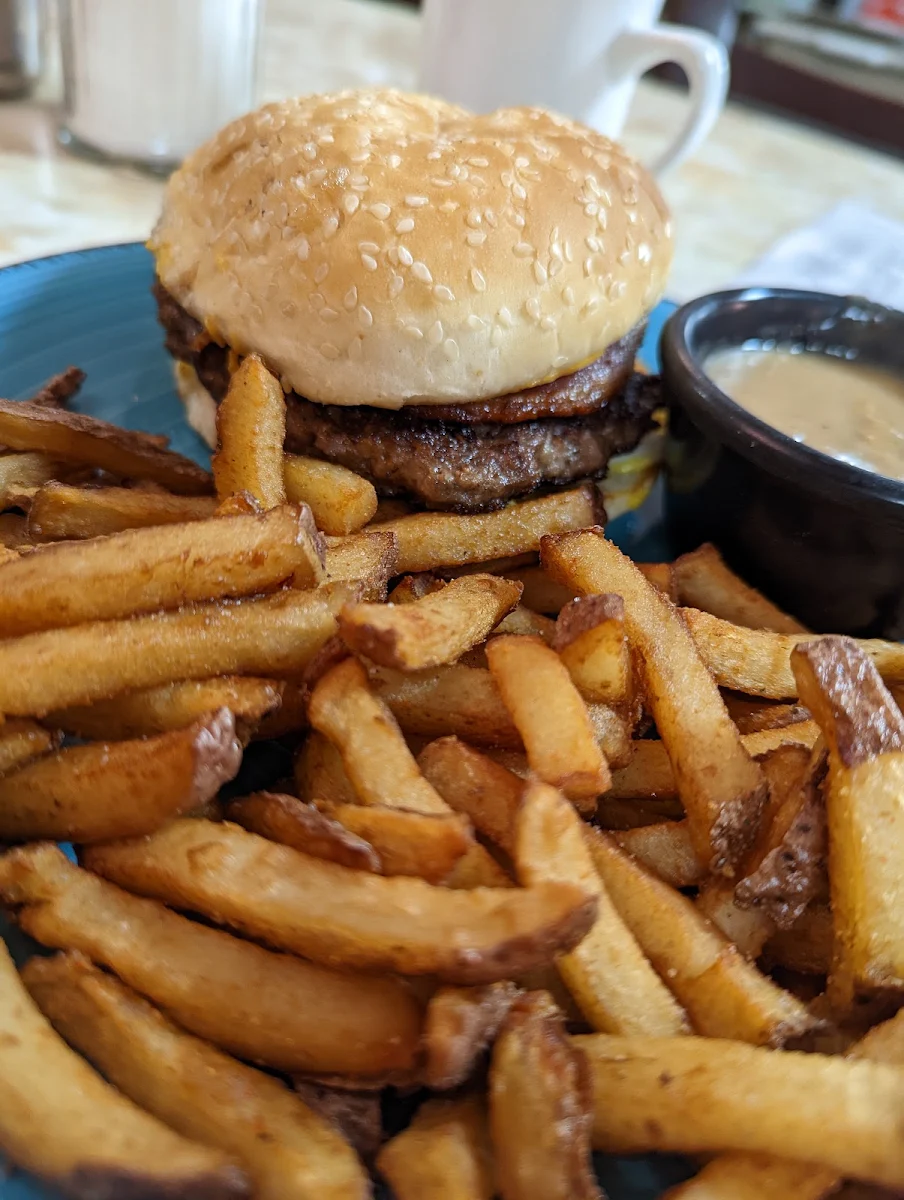 Bacon Cheeseburger and Fries