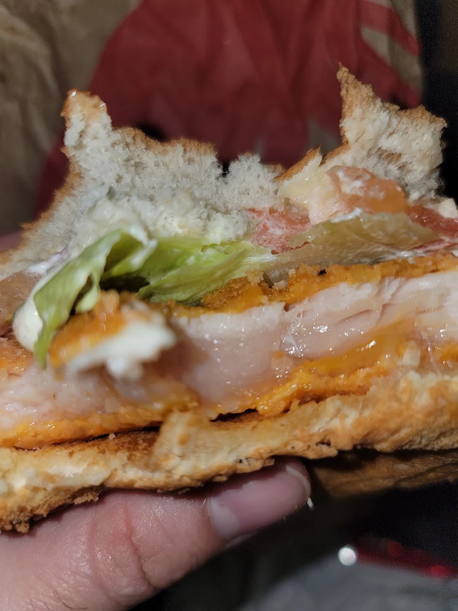 Raw Spicy Chicken Sandwich