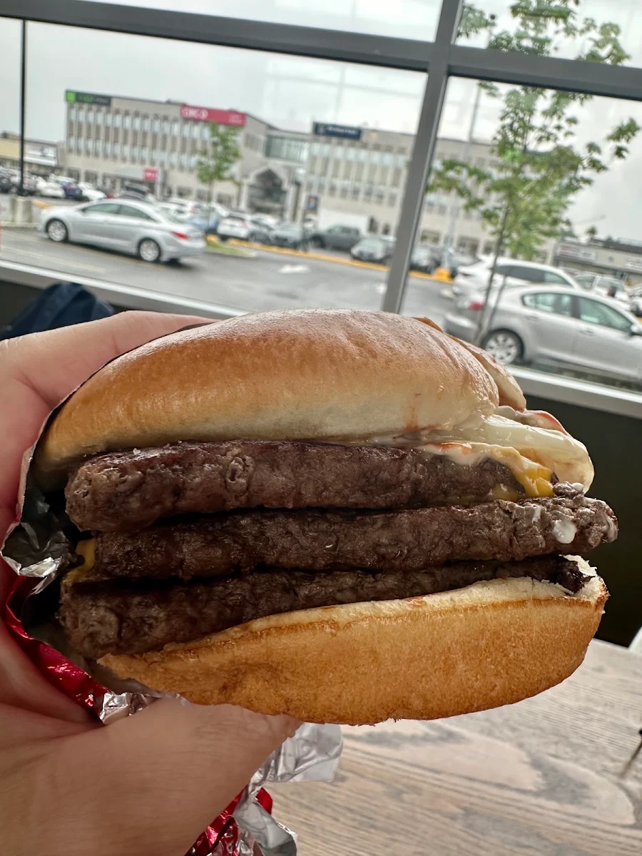 Triple Cheeseburger Combo Sandwich