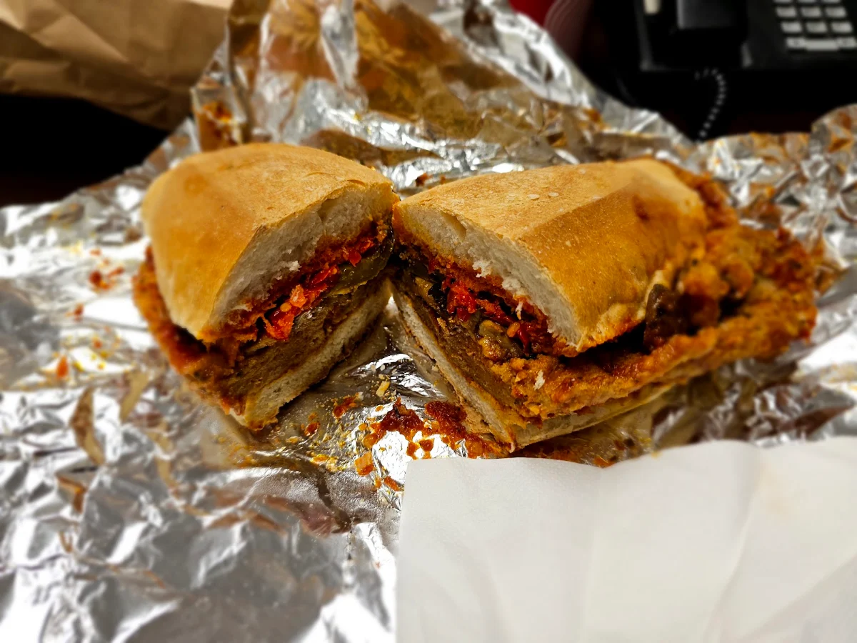 The Raptor Veal Parm Sandwich