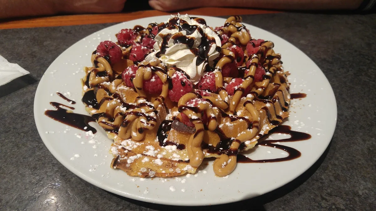 Chocolate Peanut Butter Waffle