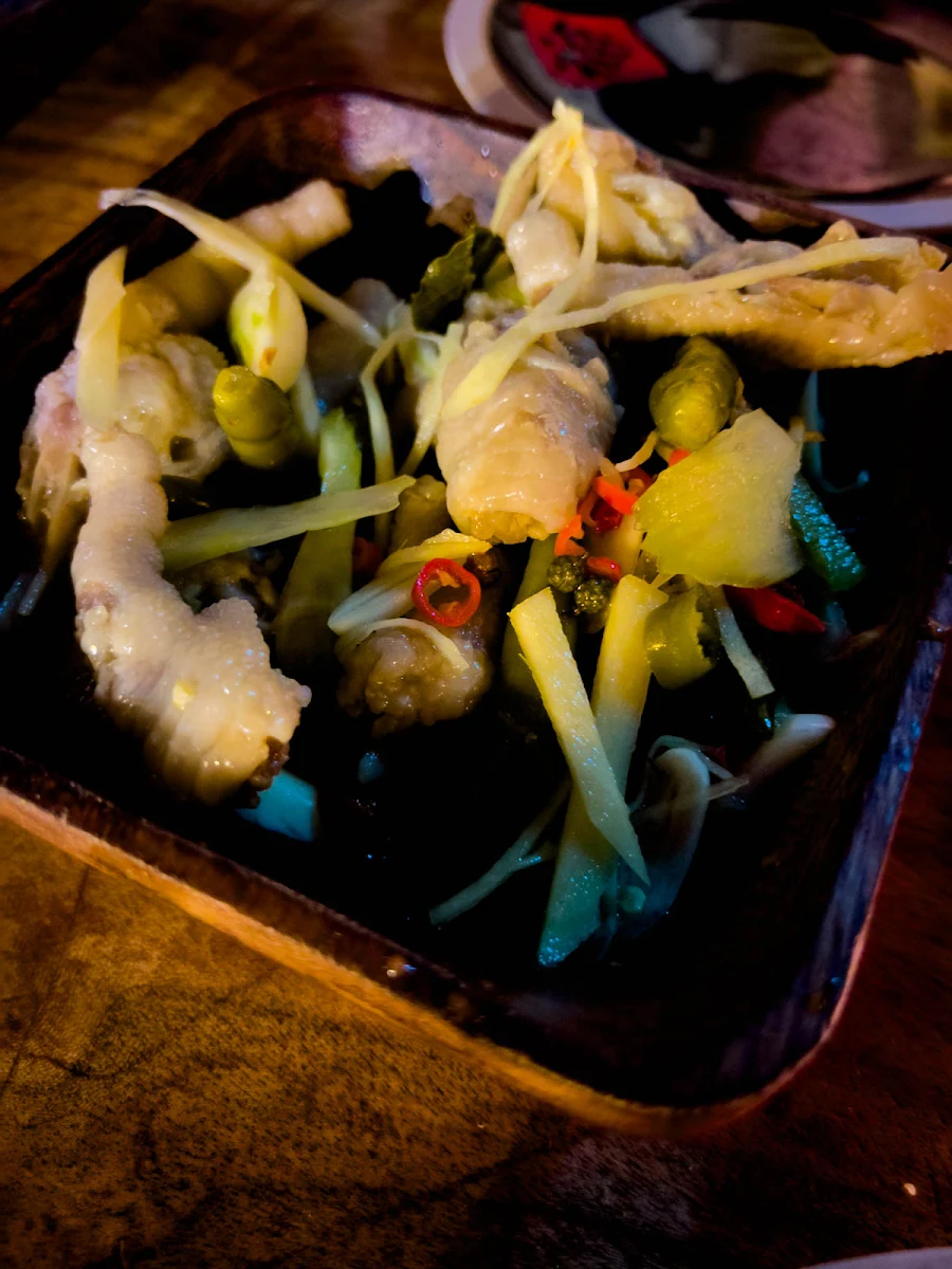Chicken Feet with Pickle Peppers