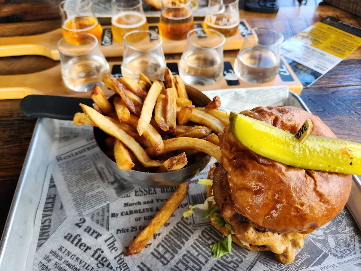 6oz Wagyu Beef Burger and Fries