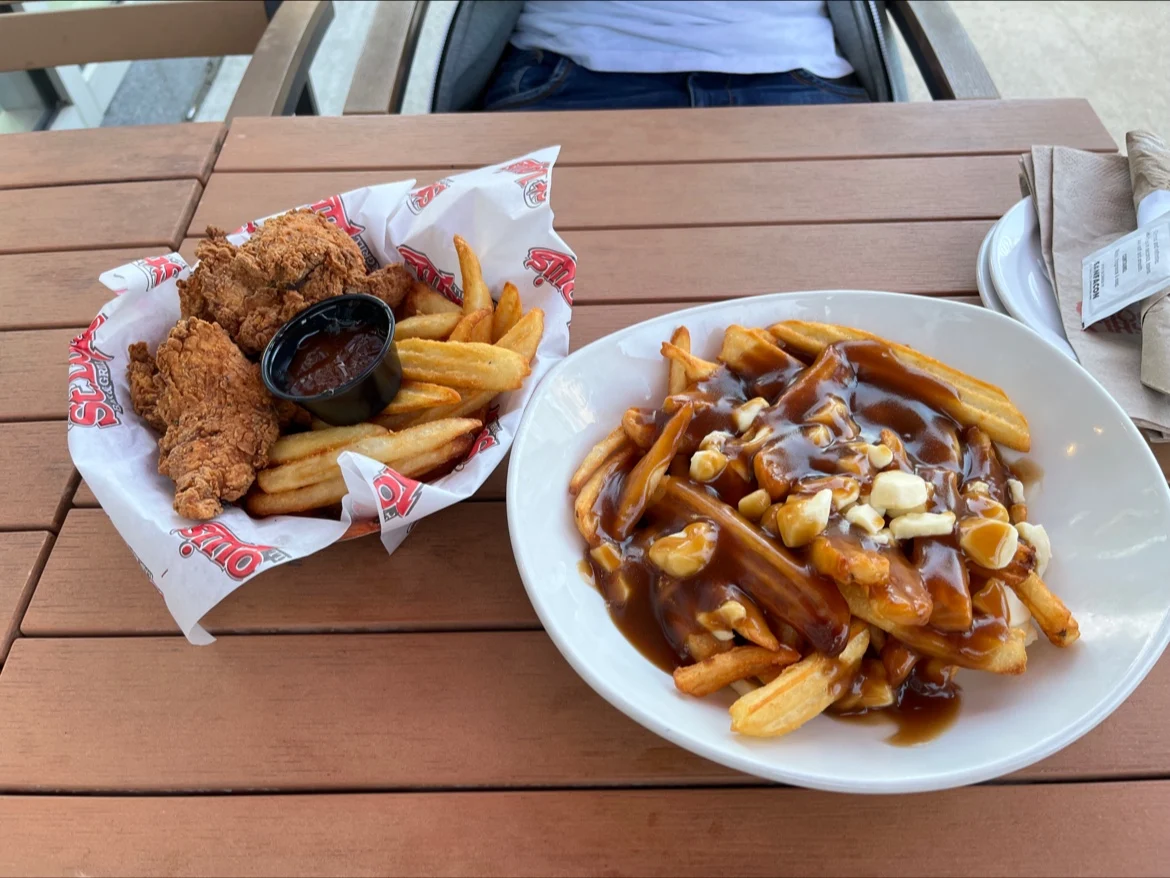 Classic Poutine and Chicken Strip Basket