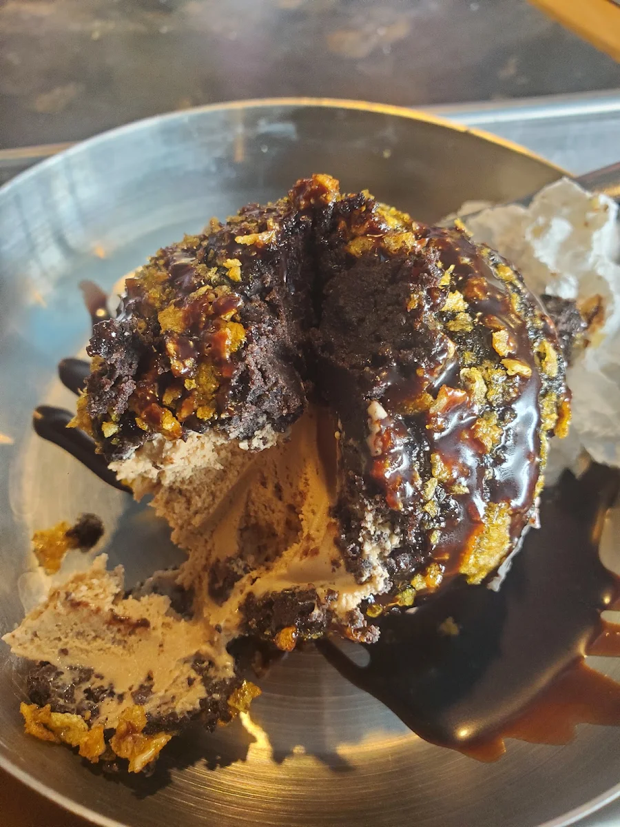 Deep Fried Mocha Mud Pie