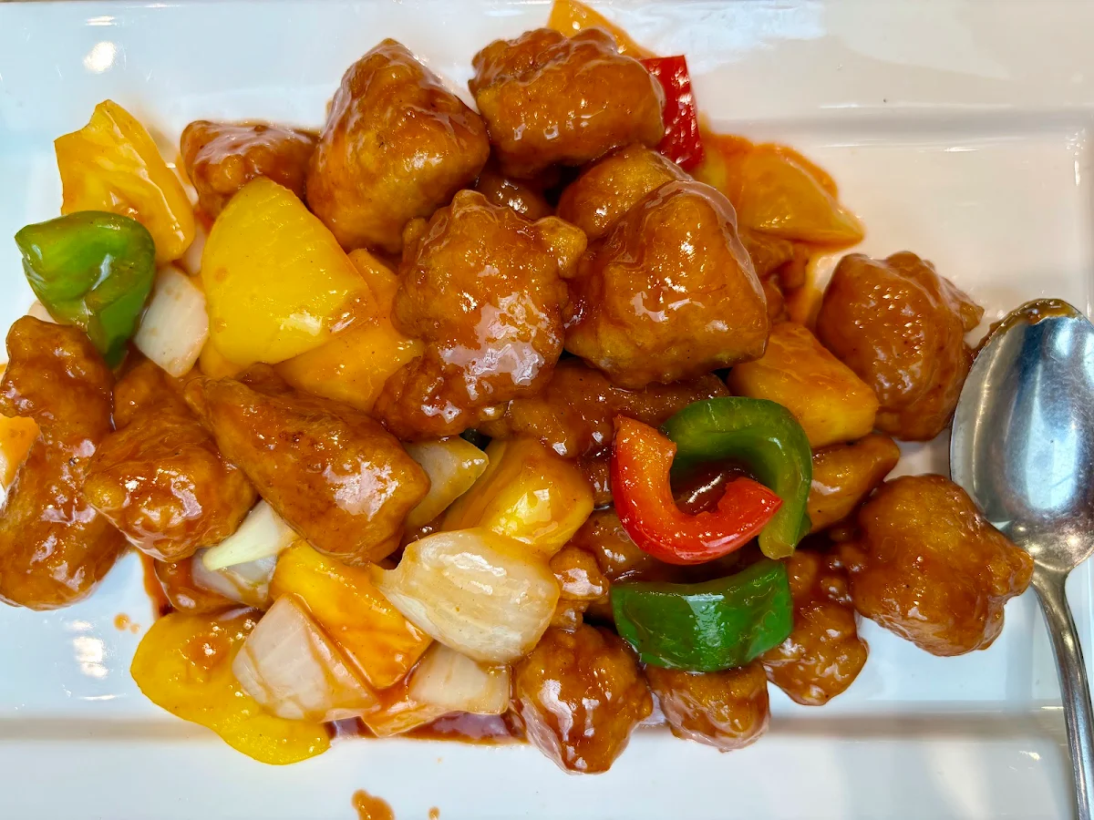 Sweet & Sour Pork with Fresh Pineapple
