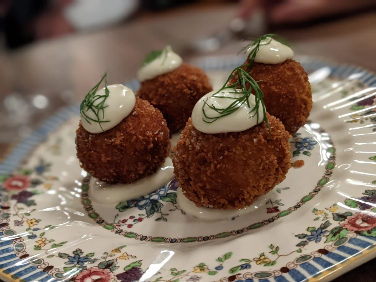Smoked Trout Croquettes Horseradishi
