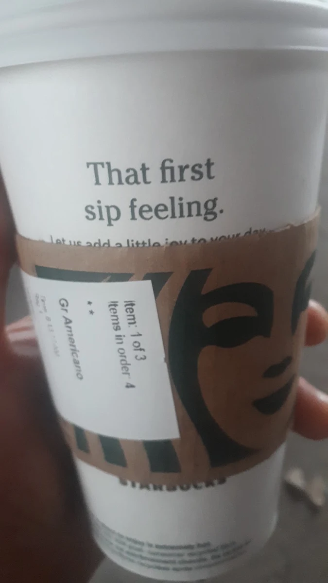 Bold Americano Coffee, Starbucks Coffee Company