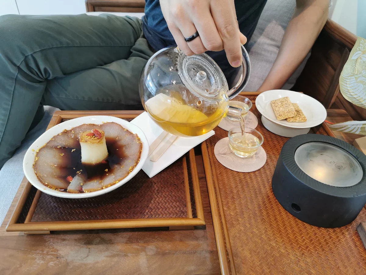 Pear Slow Cooked in Pu'Er