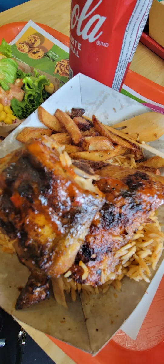 Grilled Chicken Rice and Fries