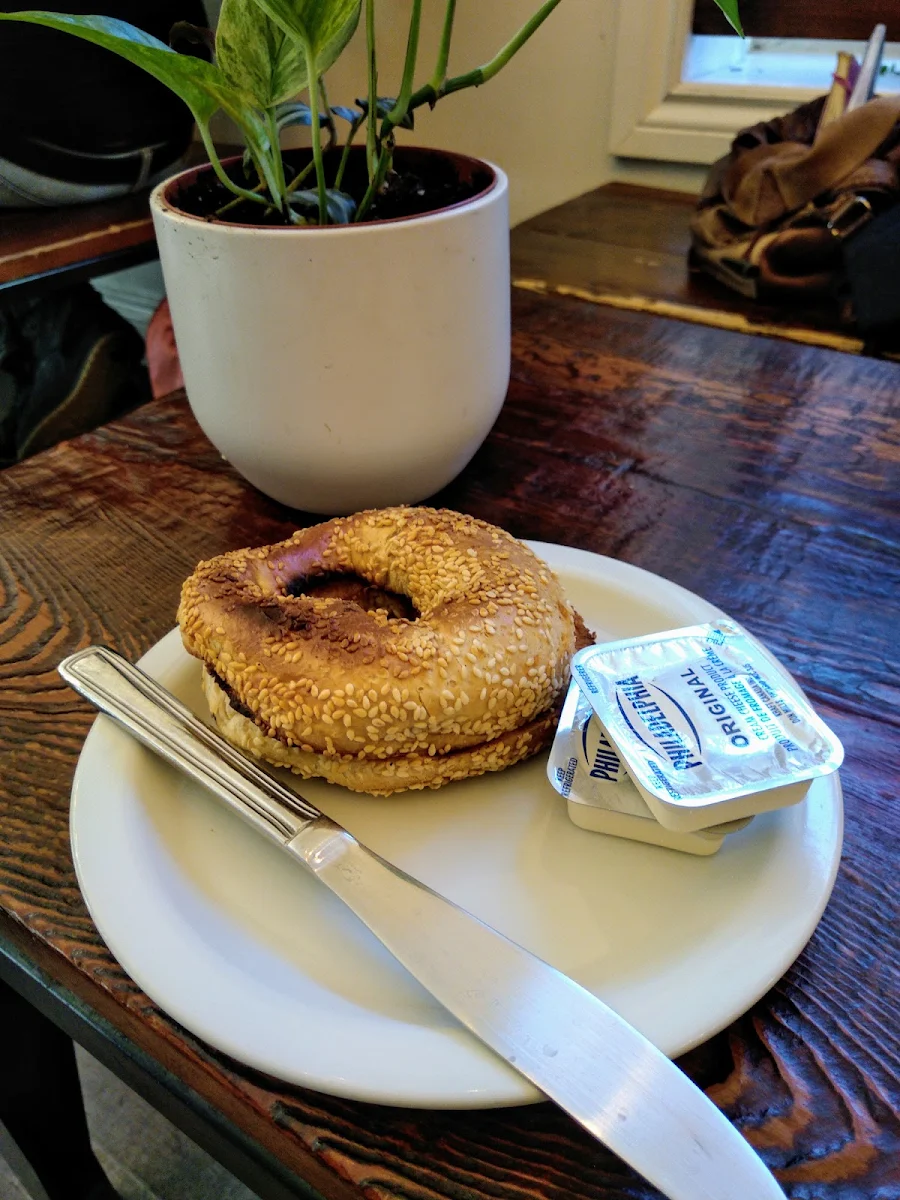 Real Bagel and Cream Cheese