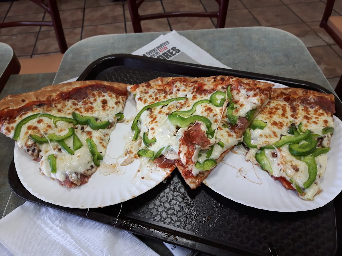 3 Slices of All Dressed Pizza