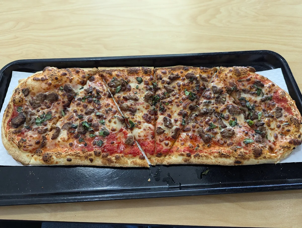 Sausage Basil Honey Pizza