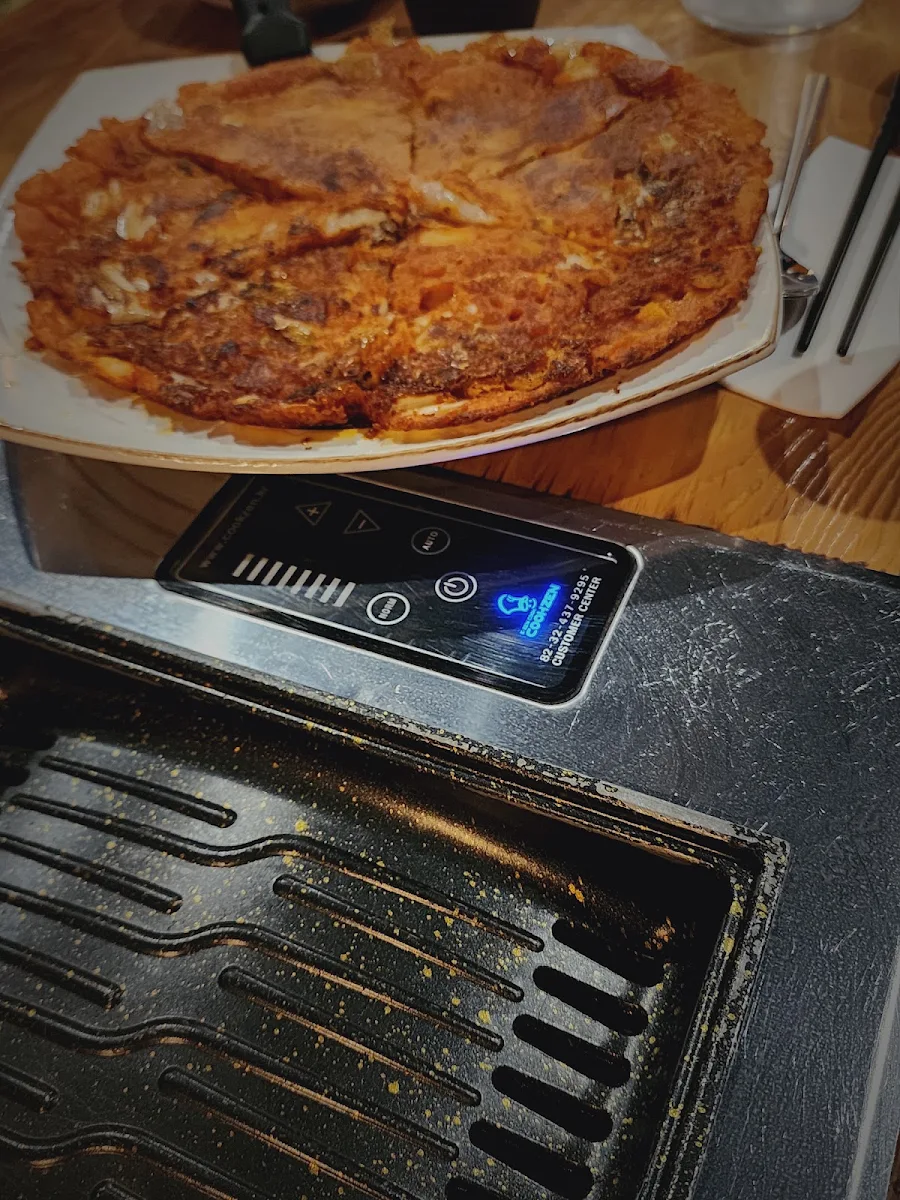 Kimchi Seafood Pancake