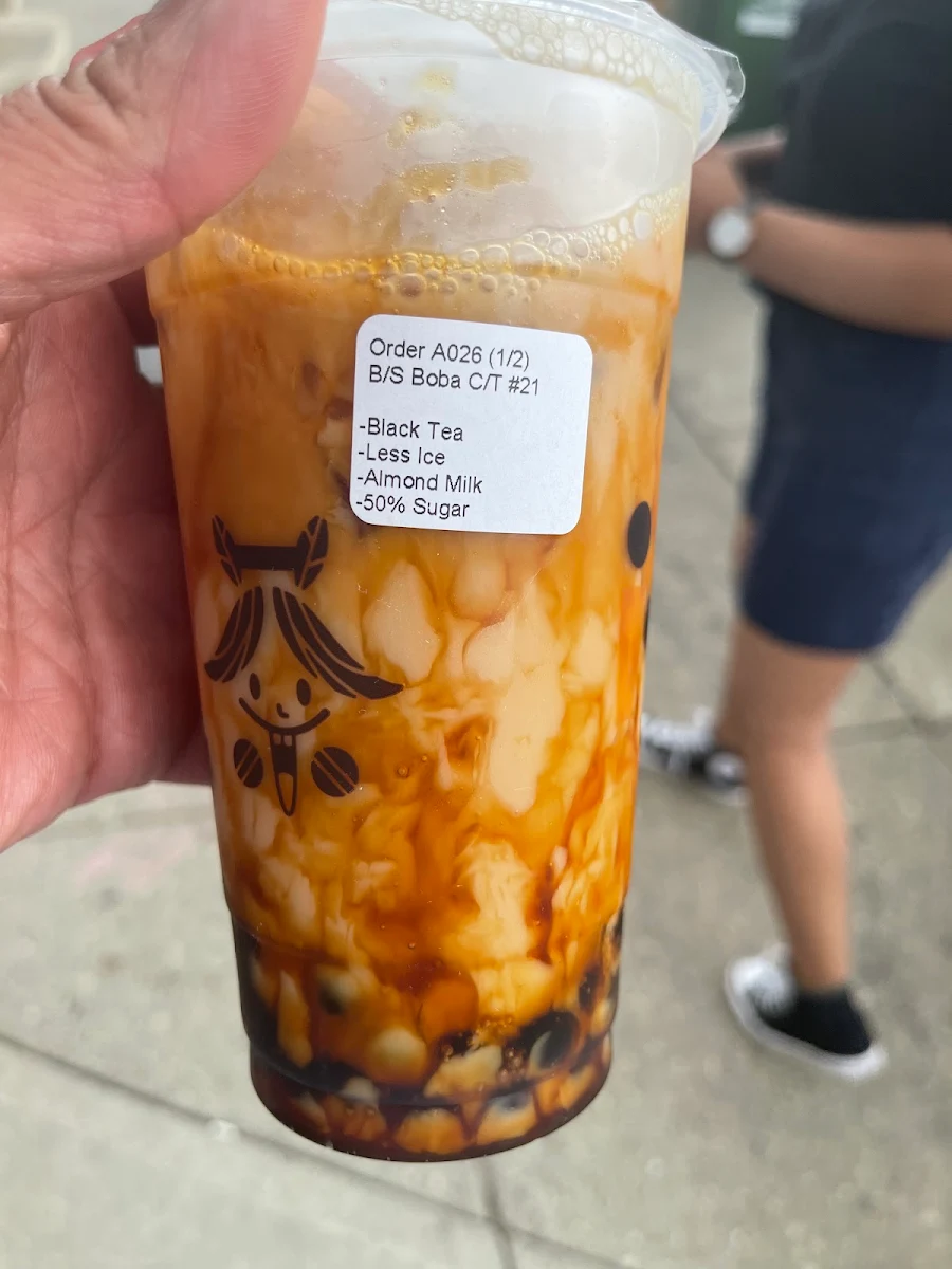 Vegan Brown Sugar Black Tea with Almond Milk