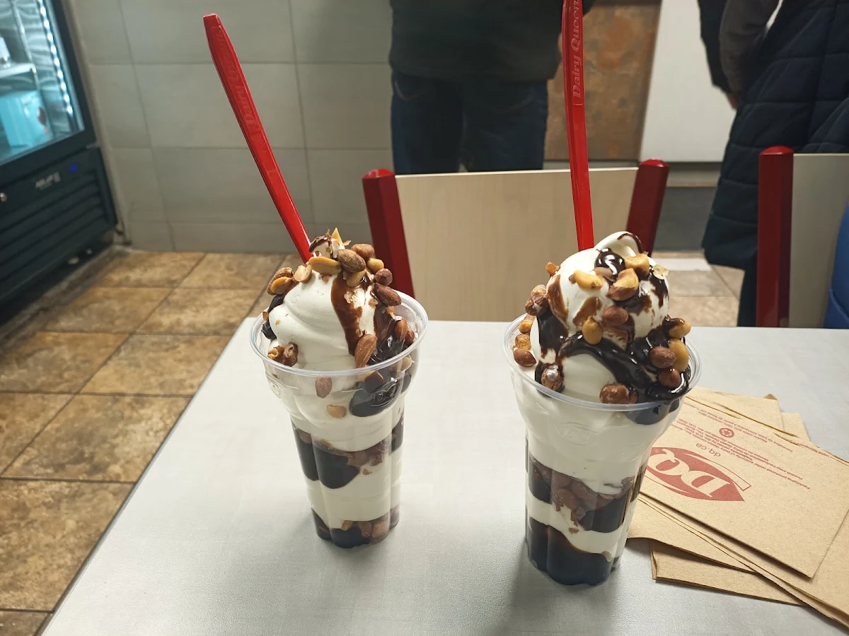 Peanut Buster Parfait with Chocolate Fudge
