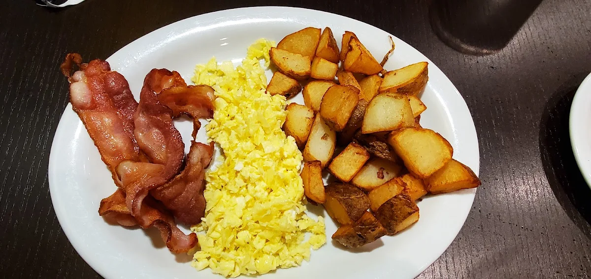 Scrambled Eggs Bacon Home Fries
