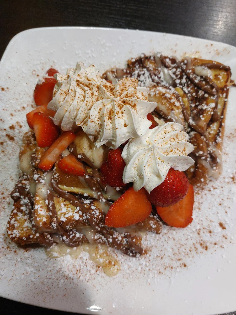 Strawberry Banana Nutella French Toast