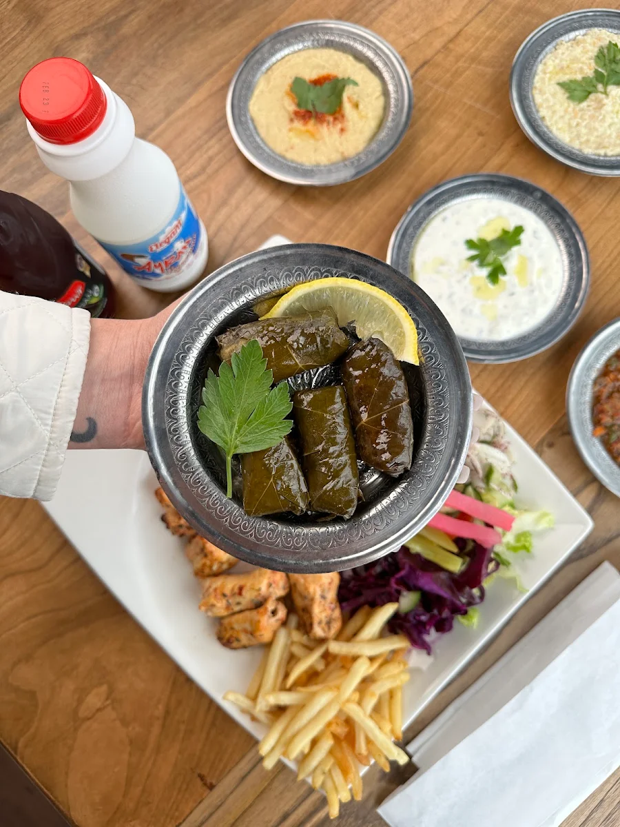 Mix Meze Plate Humus Ezme Cacik Baba Ganoush