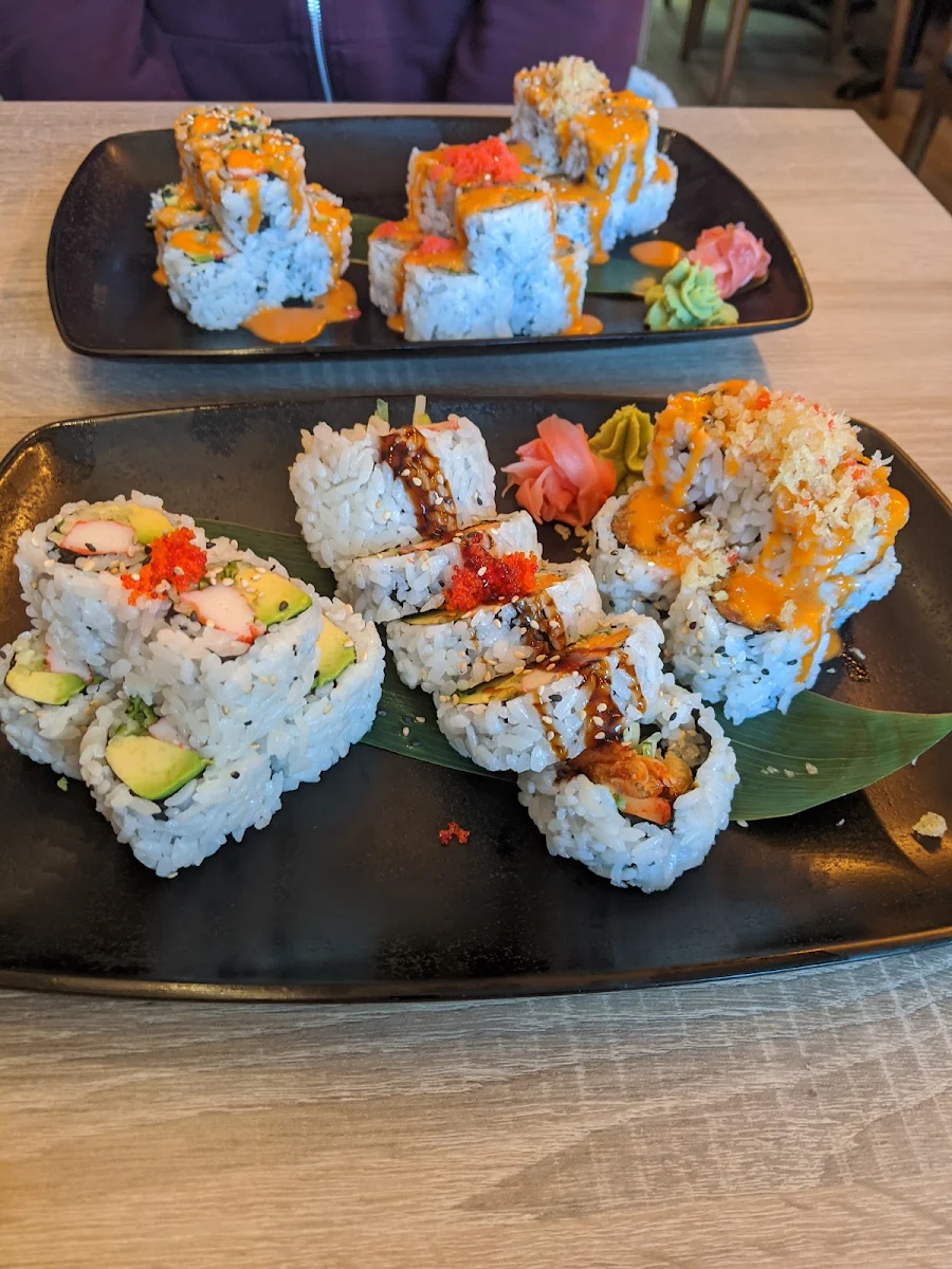 California Rolls and Eel Avocado Roll