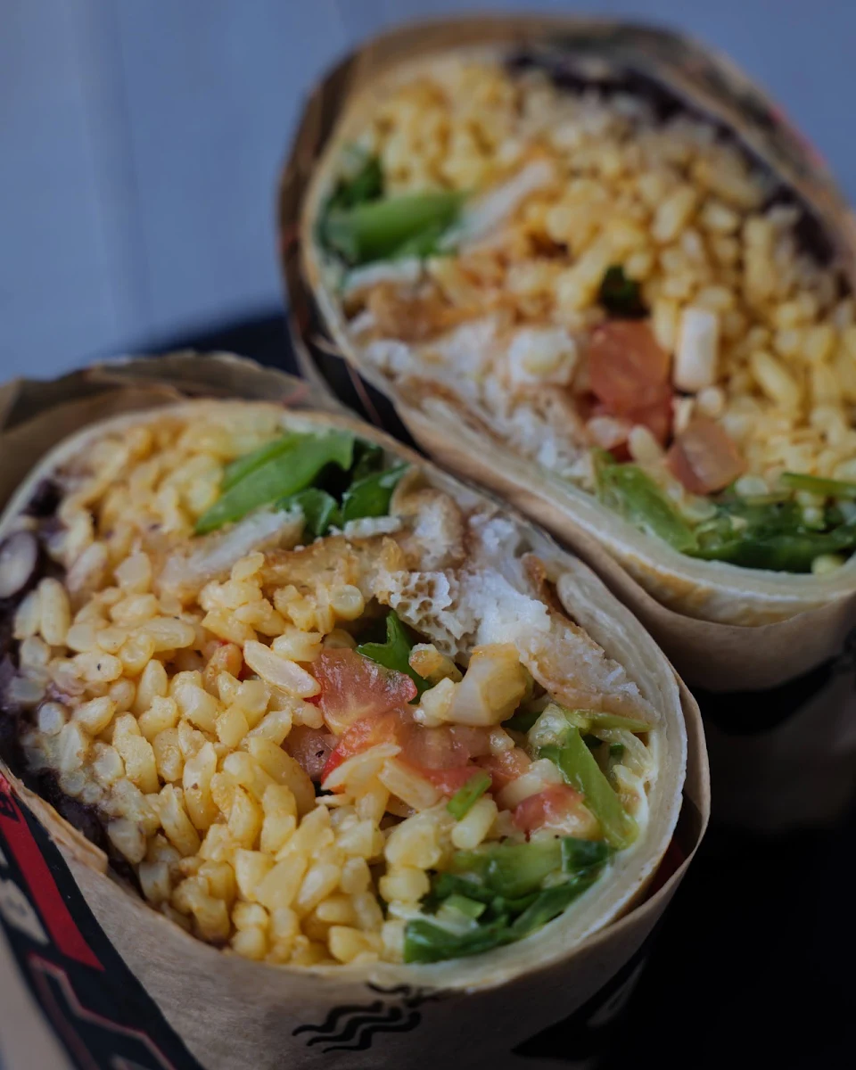 Big Battered Fish Burrito