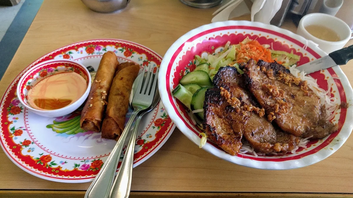 Vegetable Spring Rolls & BBQ Pork