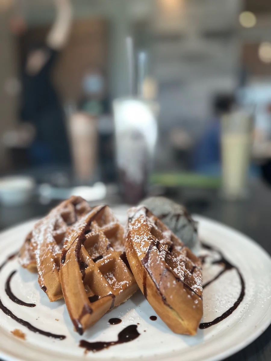 Chocolate Ice Cream Waffle