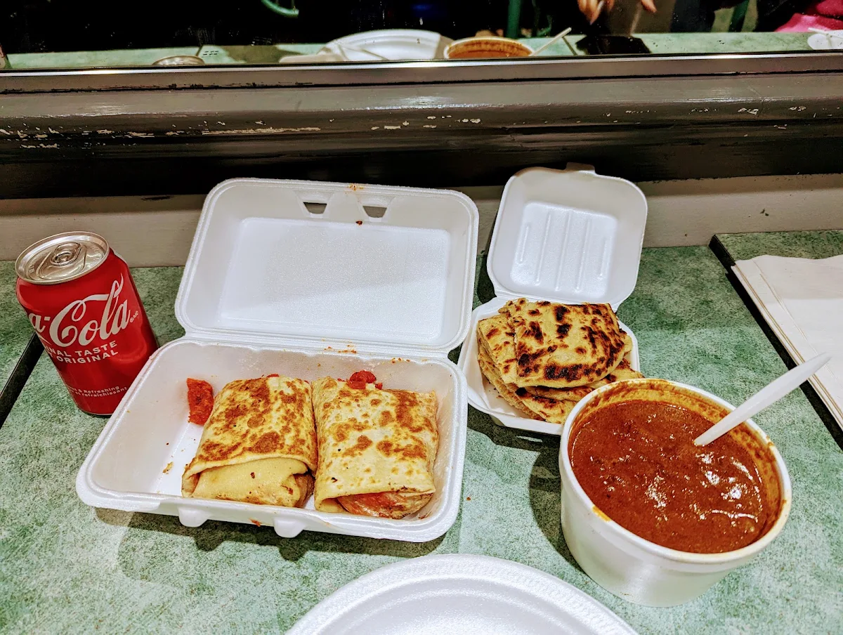 Mutton Curry & Johnny's Chicken Wrap