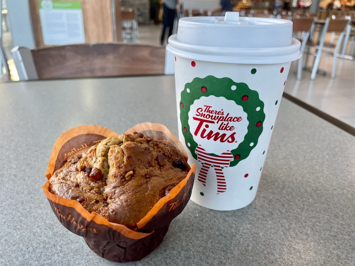 Carrot Cake Muffin and Coffee