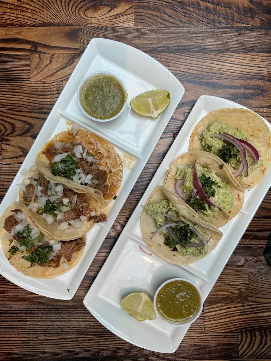 Carnitas and Chicken Tacos