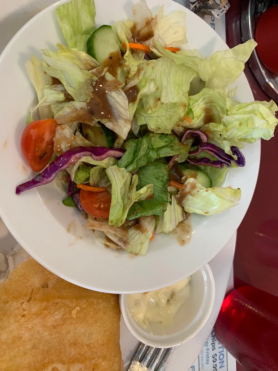 Tossed Salad, Caz's Great Fish Cambridge