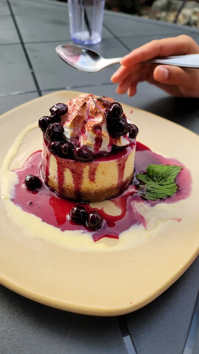White Chocolate Cherry Cheesecake