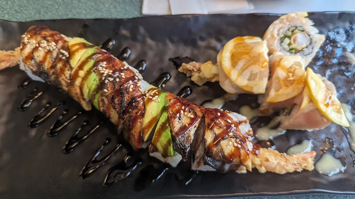 Dragon Roll and Lemon Roll
