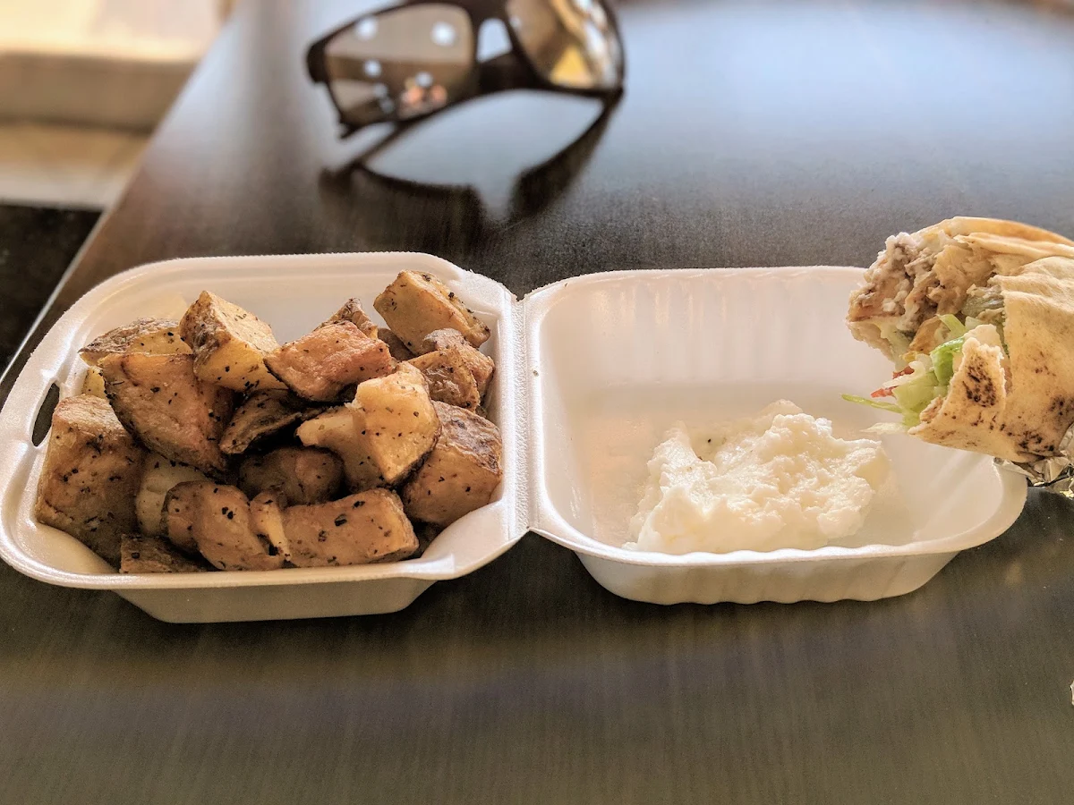 Chicken Shawarma Sandwich Combo Potatoes