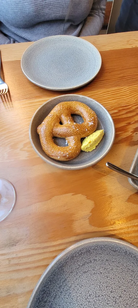Pretzel and Mustard Butter