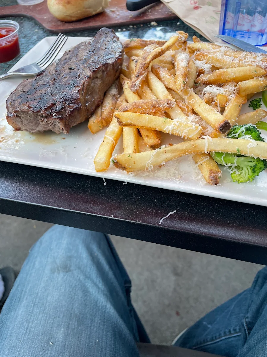Steak and Garlic Parm Fries