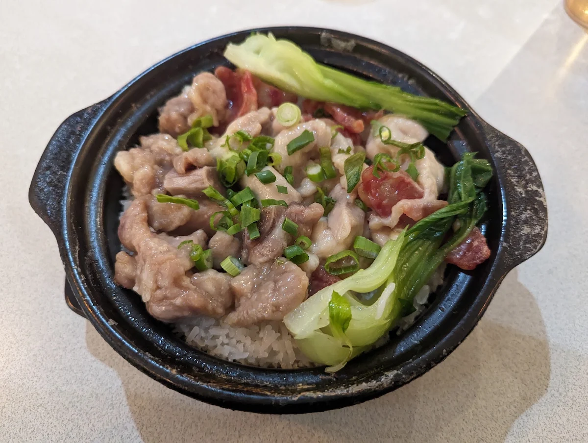 Pork Rib Chicken and Chinese Sausage Clay Pot Rice